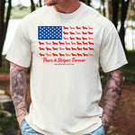 Paws and Stripes Forever Flag DTF Transfer