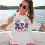 Patriotic Nurse with Hat  DTF Transfer