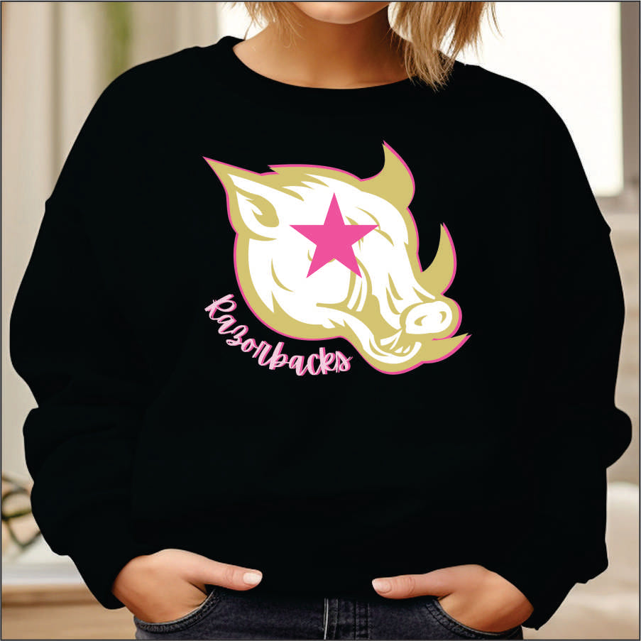 Preppy Mascot Razorbacks DTF Transfer – Sweet Tee Transfers