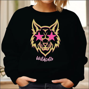 Preppy Mascot Wild Cats DTF Transfer