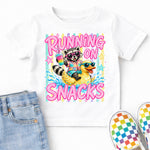Running on Snacks DTF Transfer