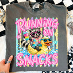 Running on Snacks DTF Transfer
