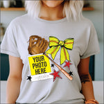 Polaroid Softball with Red Stars DTF Transfer