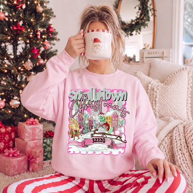 Custom Mean Guy Small Town Christmas Zip Code DTF Transfer