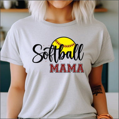 Customizable Script Softball DTF Transfer