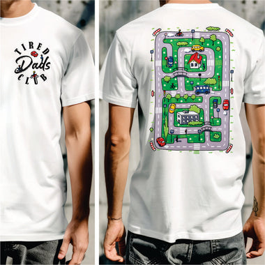 Tired Dads Club Track Print - Large 11x16 back - 2 part