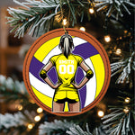 Personalized Volleyball Christmas Ornament