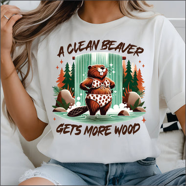 A Clean Beaver DTF Transfer