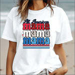 All American Mama Faux Embroidery DTF Transfer