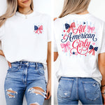All American Girly 2 part DTF Transfer