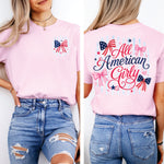 All American Girly 2 part DTF Transfer