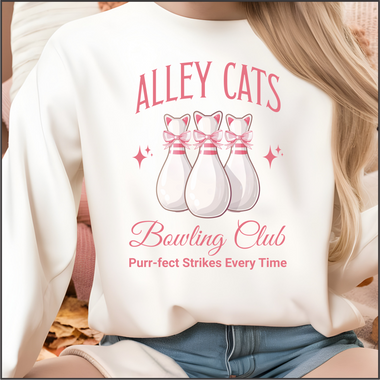 Alleycats Bowling Club DTF Transfer