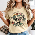Amazing Grace Floral Circle DTF Transfer