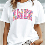 Amen Bright Colors Leopard and Bunny Print DTF Transfer