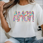 Amen Floral DTF Transfer