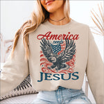 America Needs Jesus Eagle DTF Transfer