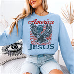 America Needs Jesus Eagle DTF Transfer