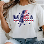 American Flag MAMA With Lightning Bolt