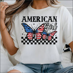 American Girl Butterflies DTF Transfer