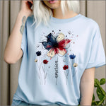Watercolor Floral America