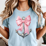 Anchor with Pink BowDTF Transfer