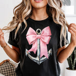 Anchor with Pink BowDTF Transfer