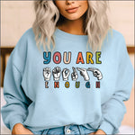 ASL You are enough DTF Transfer