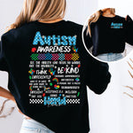 Autism Awareness 2 white print