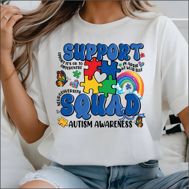 Autism Support Squad DTF Transfer