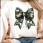 Babes Wear Camo Too Bow DTF Transfer