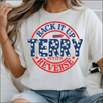 Back it up Terry Stars DTF Transfer