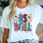 Baseball Bright Pattern DTF Transfer