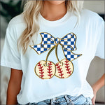 Baseball Cherries DTF Transfer