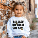Bee Brave Bee Silly Bee Kind black