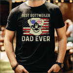 Best Rottweilder Dad for dark color DTF Transfer
