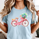Bike with Flower Basket DTF Transfer