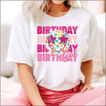 Birthday Girl Smiley DTF Transfer