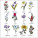 Custom Birth Month Garden DTF Transfer