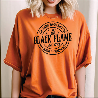 Black Flame DTF Transfer