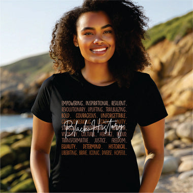 Black History Words in Color