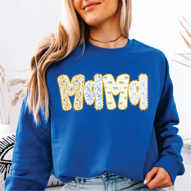 Blue Floral Pattern Mama