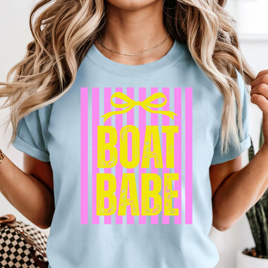 Preppy Boat Babe DTF Transfer