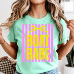 Preppy Boat Babe DTF Transfer