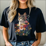 Boho Floral Cat DTF Transfer