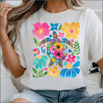 Boho Summer Turtle DTF Transfer