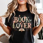 Book Lover with small floral DTF Transfer