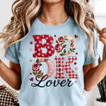 Book Love Hearts and Gingham DTF Transfer
