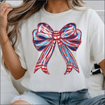 Brushstroke American Bow DTF Transfer