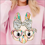 Brushstroke Bubble Bunny DTF Transfer