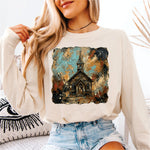 Brushstroke Country Church
